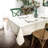 Cooledge Rectangle Solid Linen Textured Tablecloth-1792284530