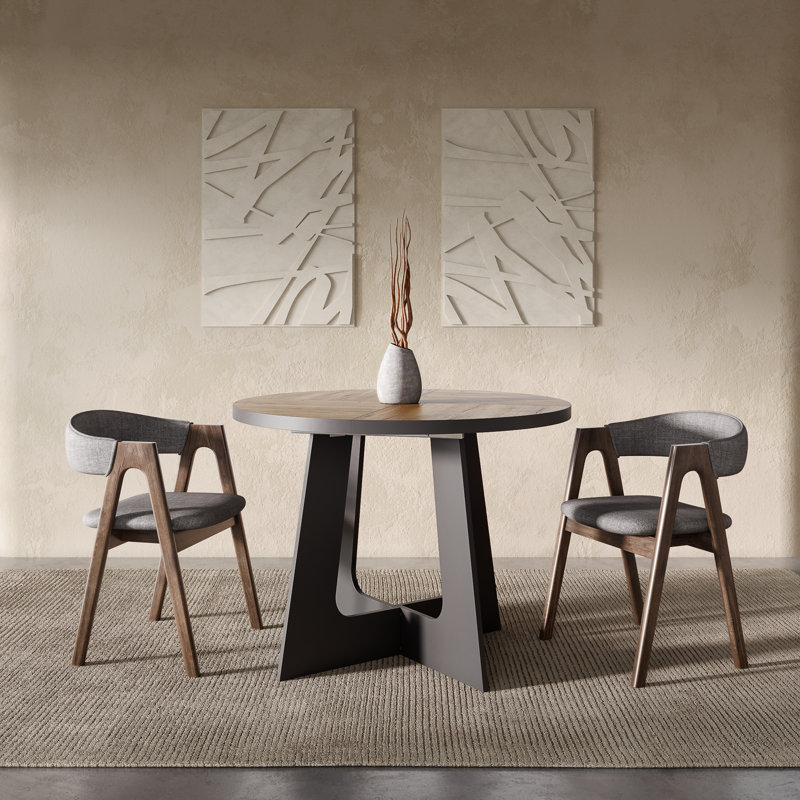 Extendable Dining Table, Dark Wood