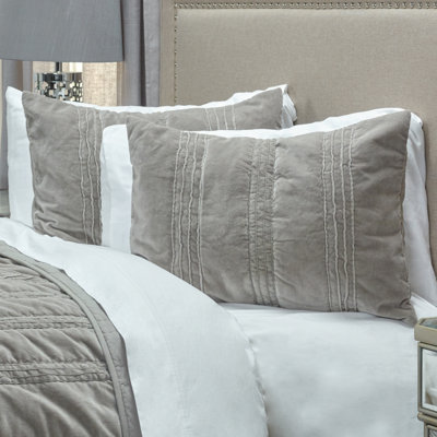 Mr. Grey Cotton Sham Set