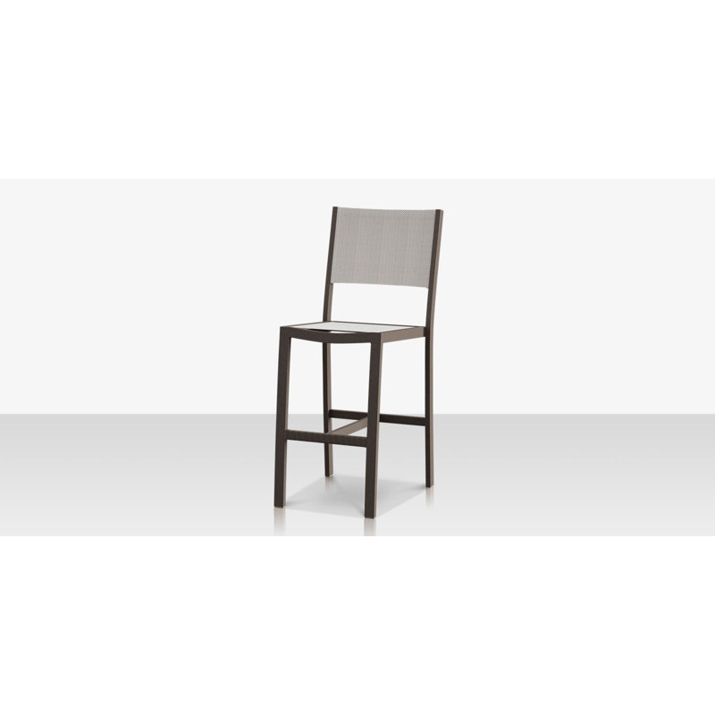 Fusion Bar Side Armless Chair, Gray, Cloud Duo