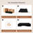 128in Sectional U-Shaped Modular Sofa Includes dog stairs-1202781328