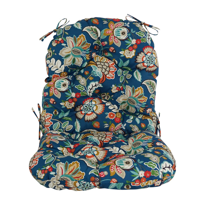Outdoor 6'' Seat / Back Cushion, Telfair Peacock