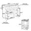 Farmhouse Kitchen Island With Drop Leaf And 2 Seatings (Not Include Stools)-663951676