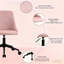 Chaise de bureau en velours, hauteur réglable pour le bureau personnel, confort douillet et esthétique chic
