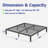12"H Metal Platform Bed Frames, No Box Spring Need-1352221640-1345619421