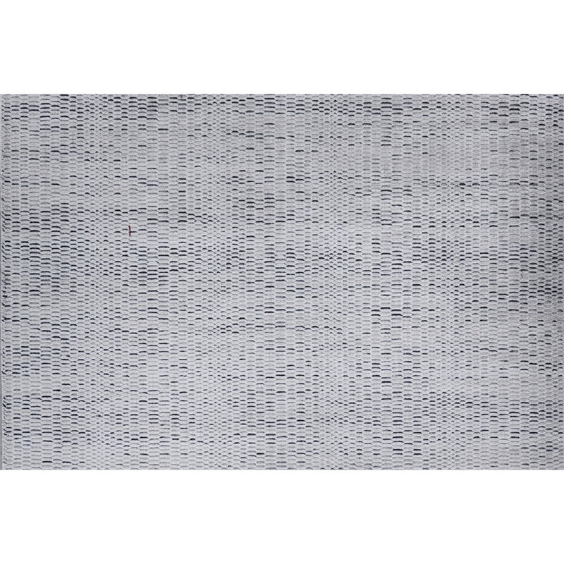 Hand-Knotted High-Quality Silver and Gray Area Rug, Rectangle 6' x 9'