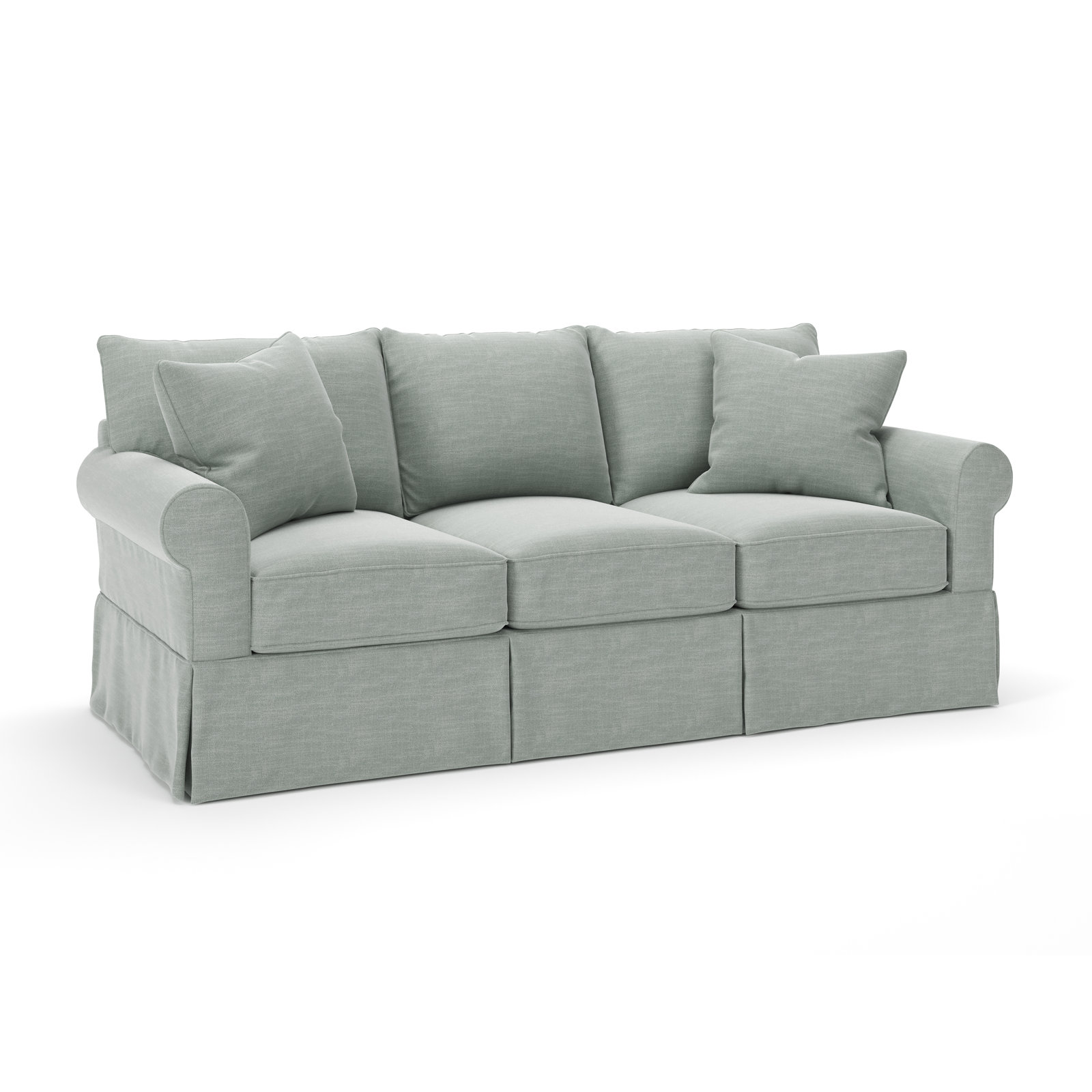 Amari 89'' Slipcovered Sofa, Conversation Capri