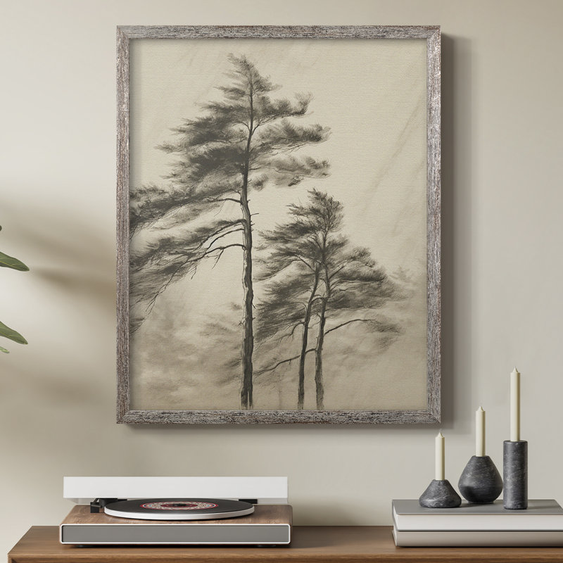 «Vintage Landscape XXXIV», reproduction encadrée - bois massif, H 11 po x l 9 po