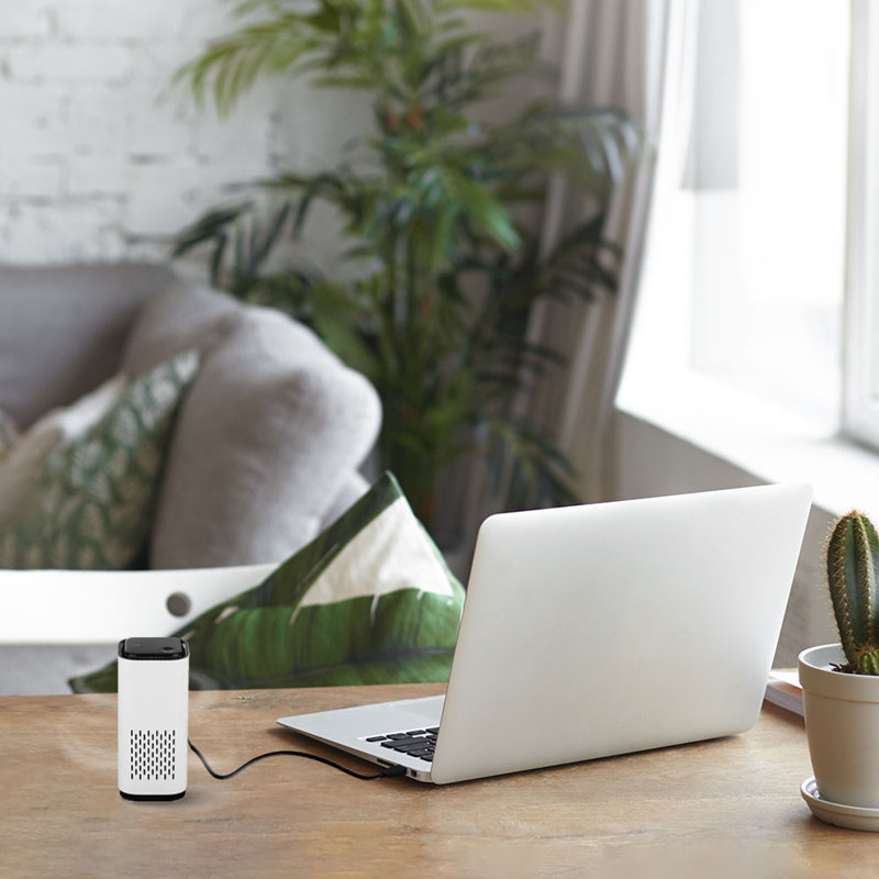 Kiki Pure Tabletop Air Purifier with HEPA Type Filter for 100 Cubic Feet