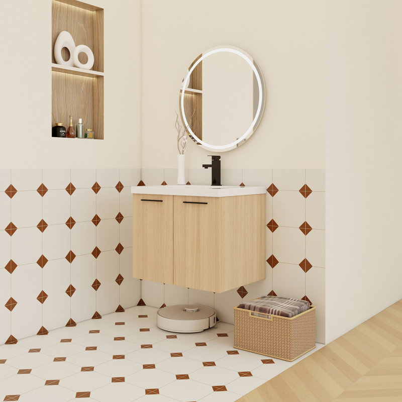 24" Floating Bathroom Vanity with Sink