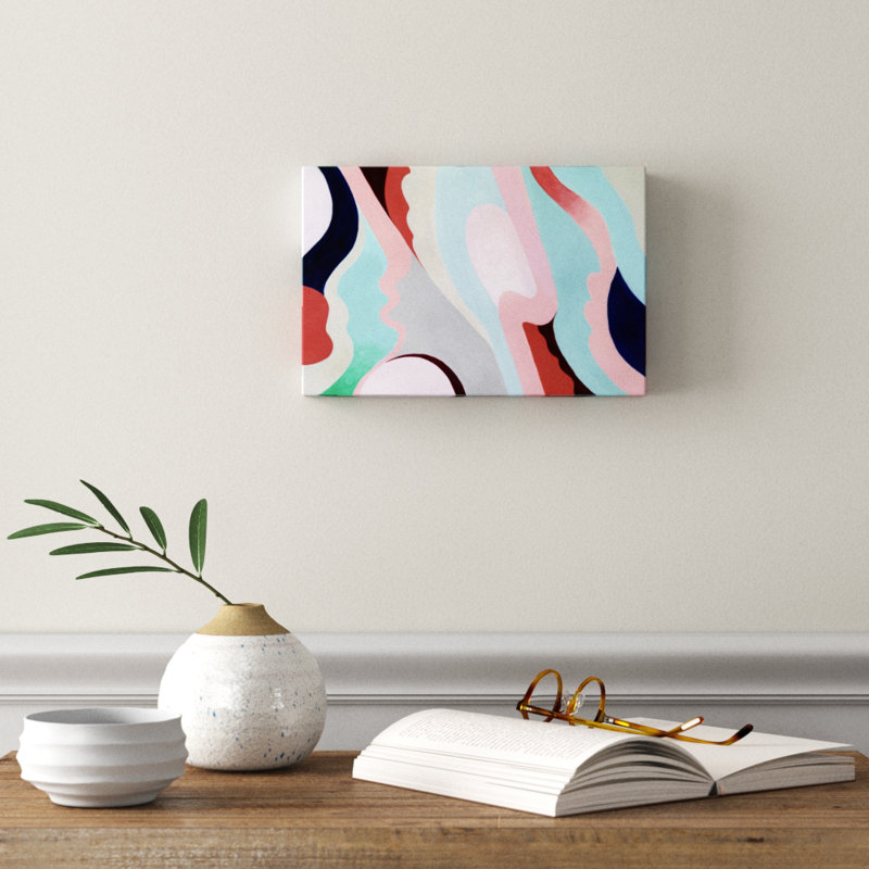 Pastel Highlands V - Painting on Canvas, Wrapped Canvas, 20cm H x 30cm W