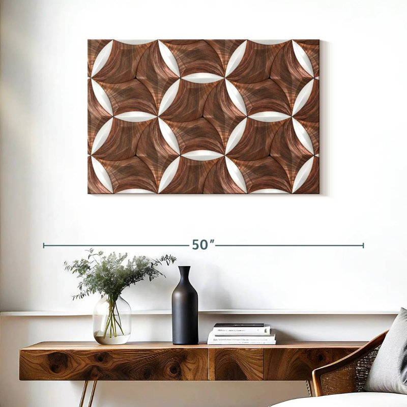 Geometric Hexagonal Tiles, 24" H x 36" W