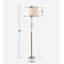 Lampe sur pied en pierre blanche Quishawn