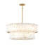 Simone 8 - Light Steel Dimmable Drum Chandelier