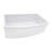 Ruvati 33 inch Fireclay Farmhouse Kitchen Sink Bow Front Curved Apron Single Bowl-101340347