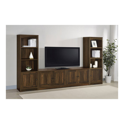 Tour média en bois d'ingénierie à 3 tablettes Stott