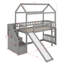 Lit mezzanine simple avec glissade