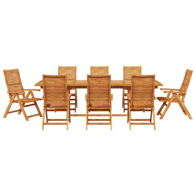 Solid Wood Patio Dining Set Table,