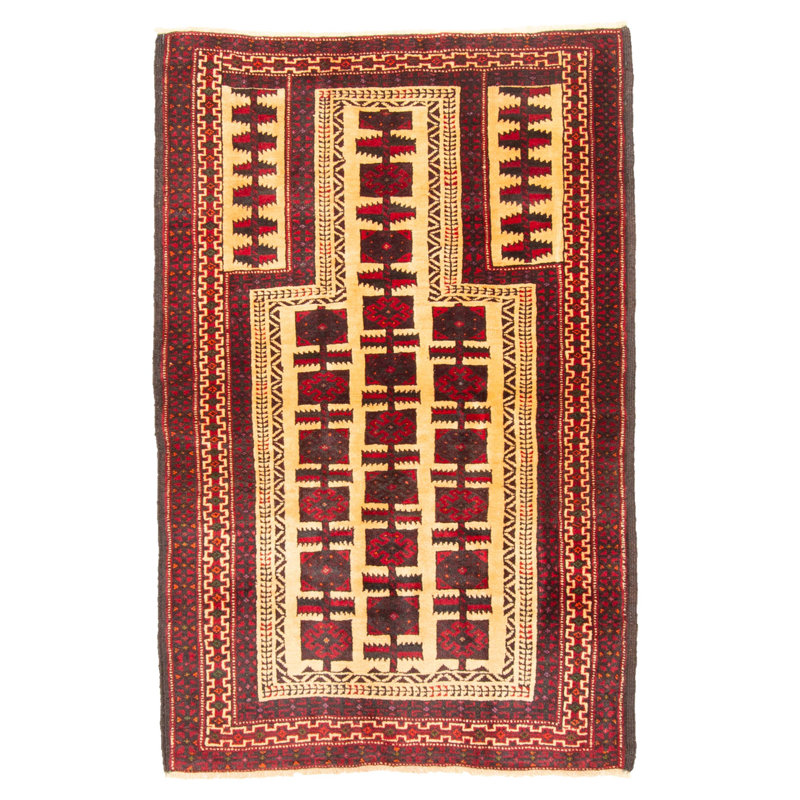 Tapis beige Teimani 3 pi 0 po x 4 pi 7 po