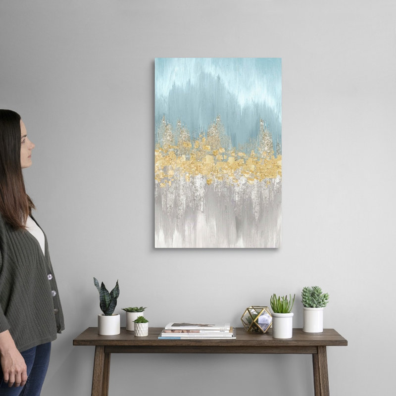 "Neutral Wave longueurs I" par Eva watts, reproduction d’art sur toile, Toile tendue, H 30 po x l 20 po x P 1,25 po