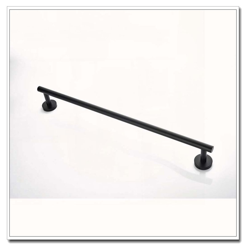 9-Piece Stainless Steel Bathroom Towel Rack Set – Wall Mount, Matte Black