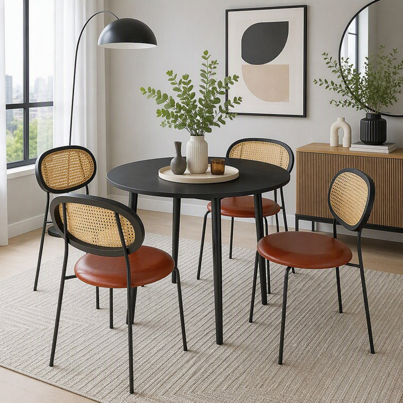 35" Drop Leaf Folding Dining Table with Pine Legs for Small Spaces