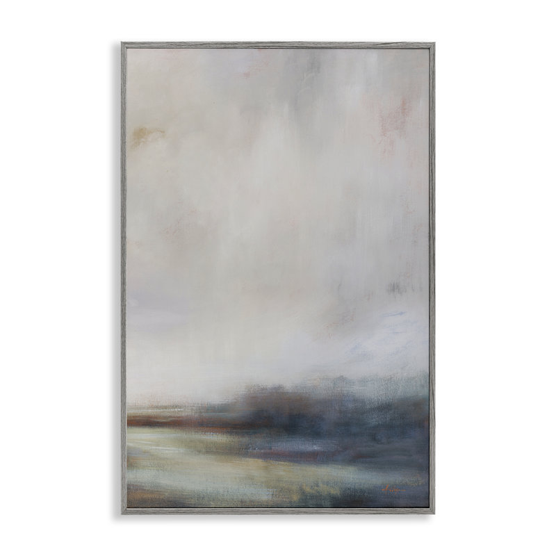 «Misty Gray Landscape», estampe numérique par Simon Addyman, Estampe numérique Farmhouse, H 30 po x l 20 po