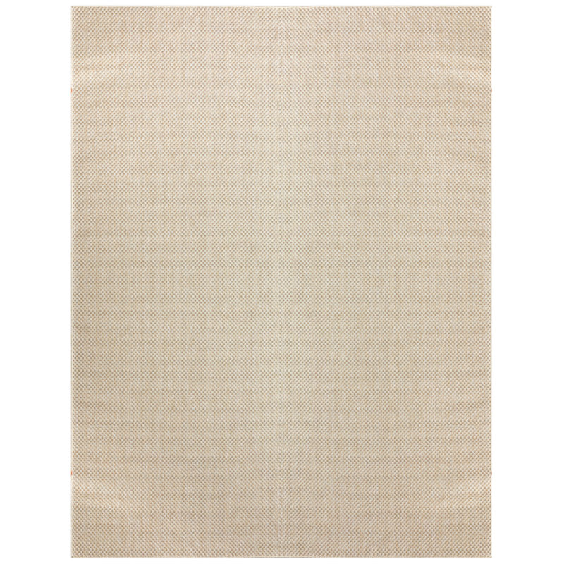 Tulum Solid Indoor/Outdoor Area Rug, Rectangle 10' x 14', Cream
