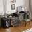Makeup Vanity with mirror,5 drawers,Power Outlet,1 chair