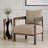 Dewanna Sand Fabric Accent Chair
