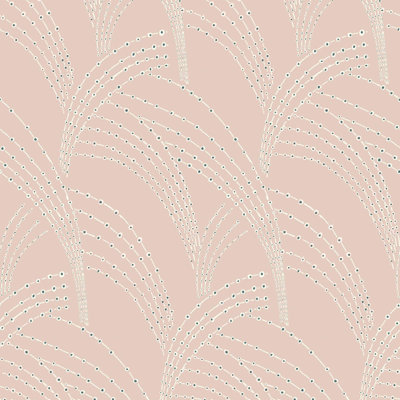 Sea Grass - Pink Wallpaper