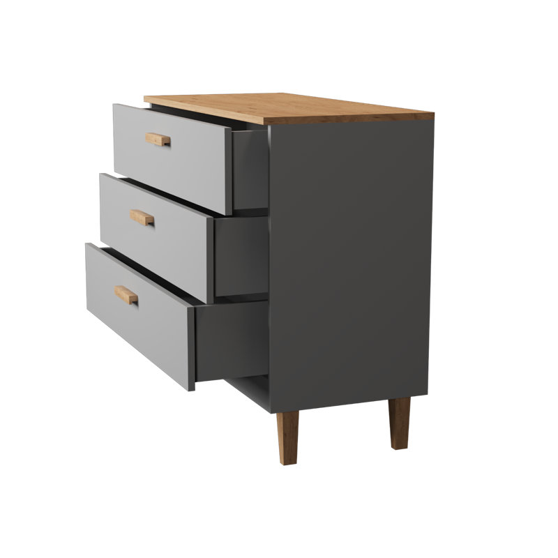 Amirah 100cm Sideboard, Grey/Brown