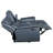 Stanwicke Blue Motion Reclining Loveseat With Console