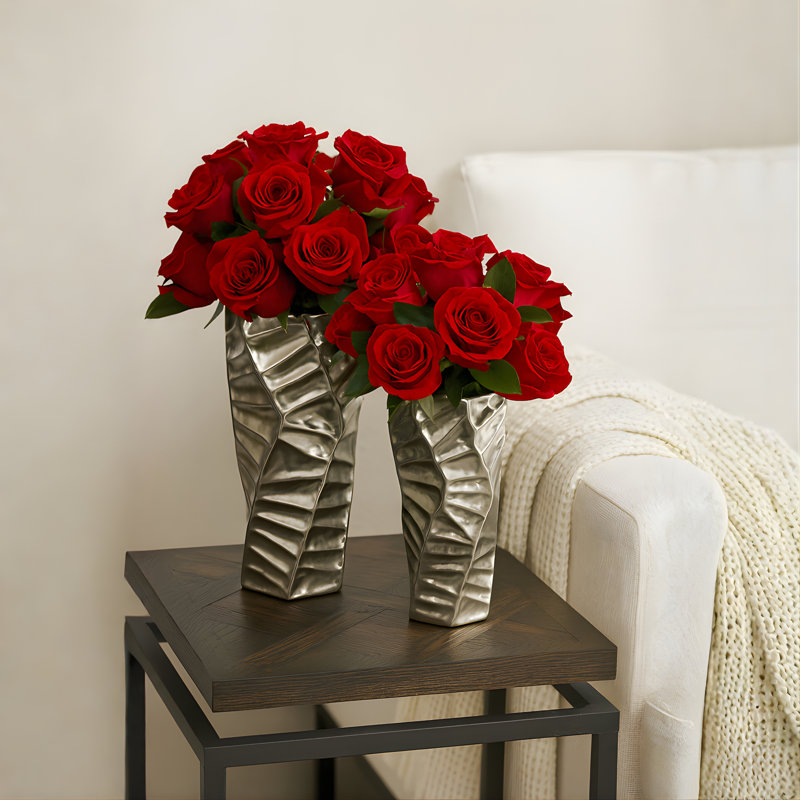 Ciya Small Cylinder Ceramic Table Vase Set