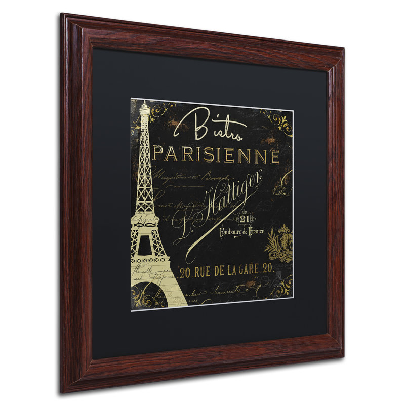 Jadaya «La Cuisine VI», affiche vintage encadrée, H 16 po x l 16 po x P 0,5 po, Noir