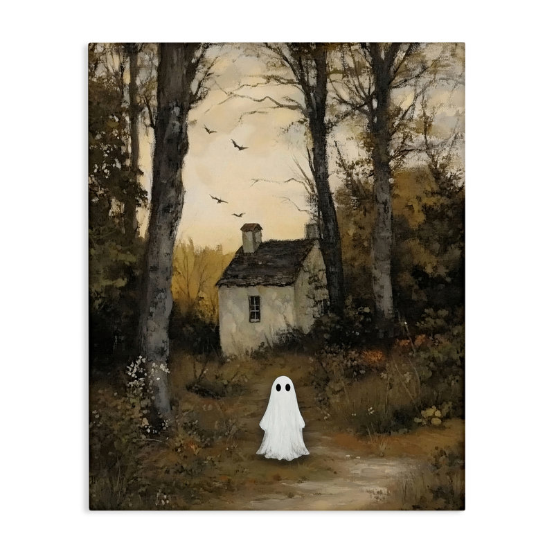 «Little Ghost in Cottage Forest», conception par Arlington Prints, H 30 po x l 24 po