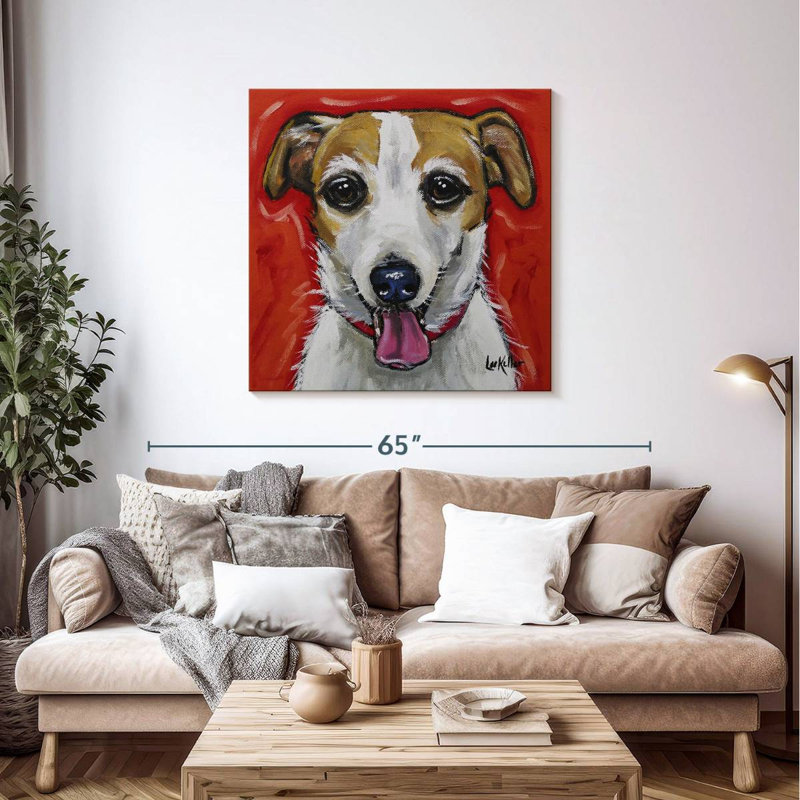 Brampt Jack Russell Ginny, 39" H x 39" W