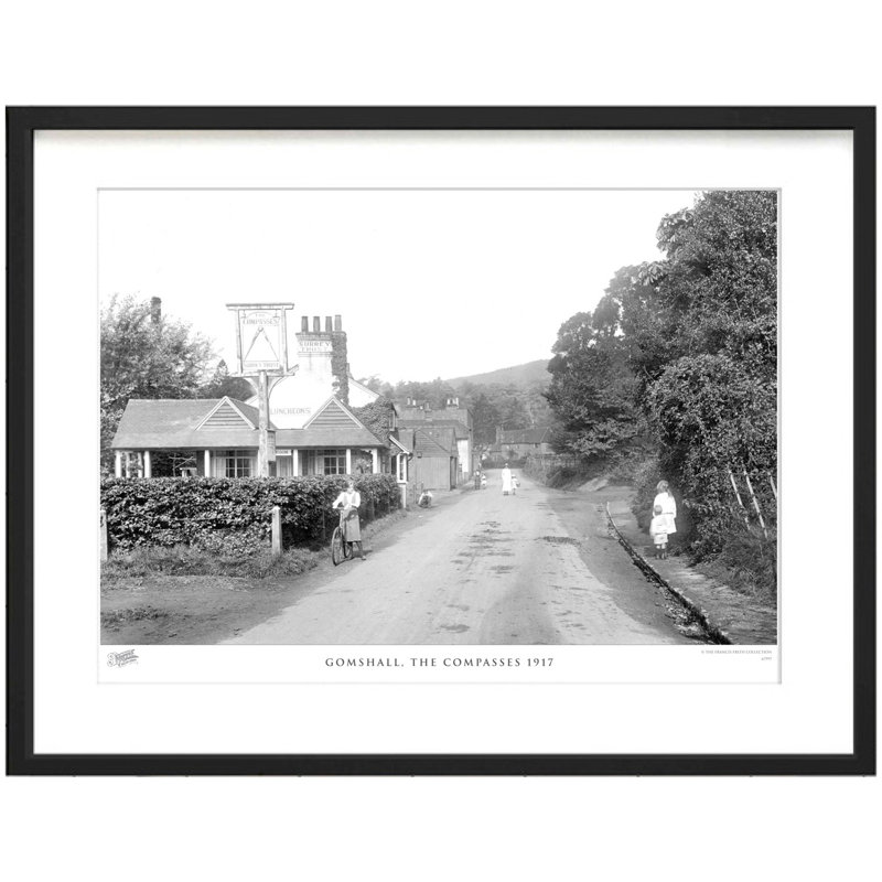 Gomshall, The Compasses 1917 by Francis Frith - Single Picture Frame Print, 45cm H x 60cm W x 2.3cm D