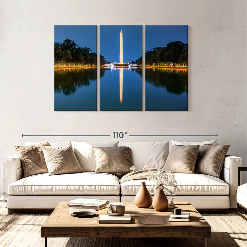 Lilie Washington Monument Reflection, 48" H x 74" W