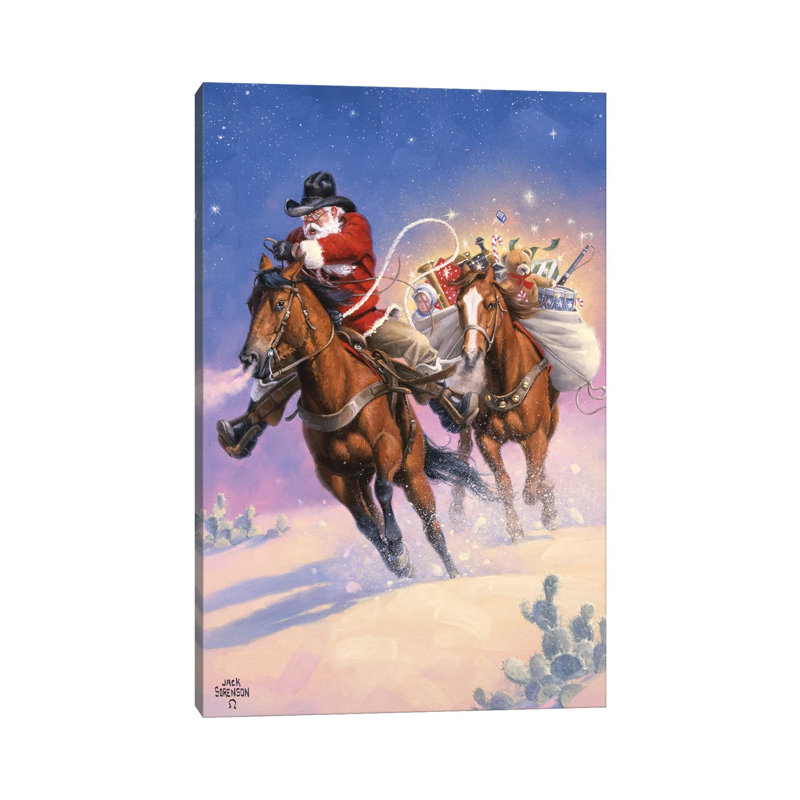 Santas Big Ride by Jack Sorenson - Wrapped Canvas Print, 101.6 cm H x 66.04 cm W