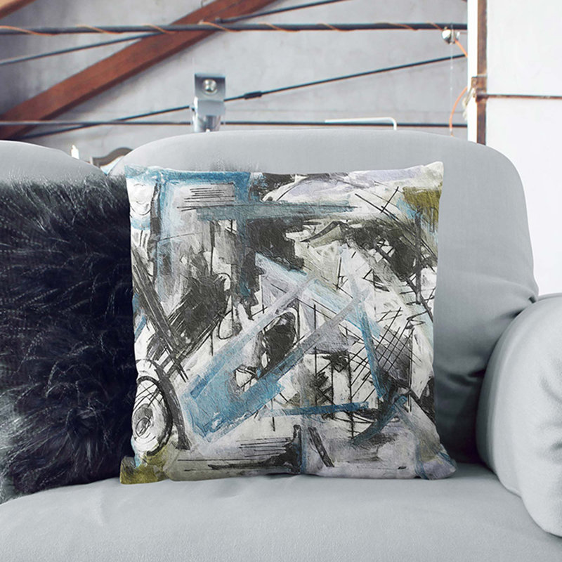 Abstract Square Cushion, 55 x 55 cm