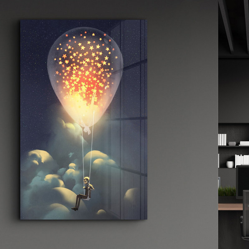 Peinture décorative en verre trempé