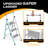 2 Step Ladder Folding Stool with Handgrip, Wide Platform Step, Non-Slip Feet, 330 lbs Load Capacity-1996086618