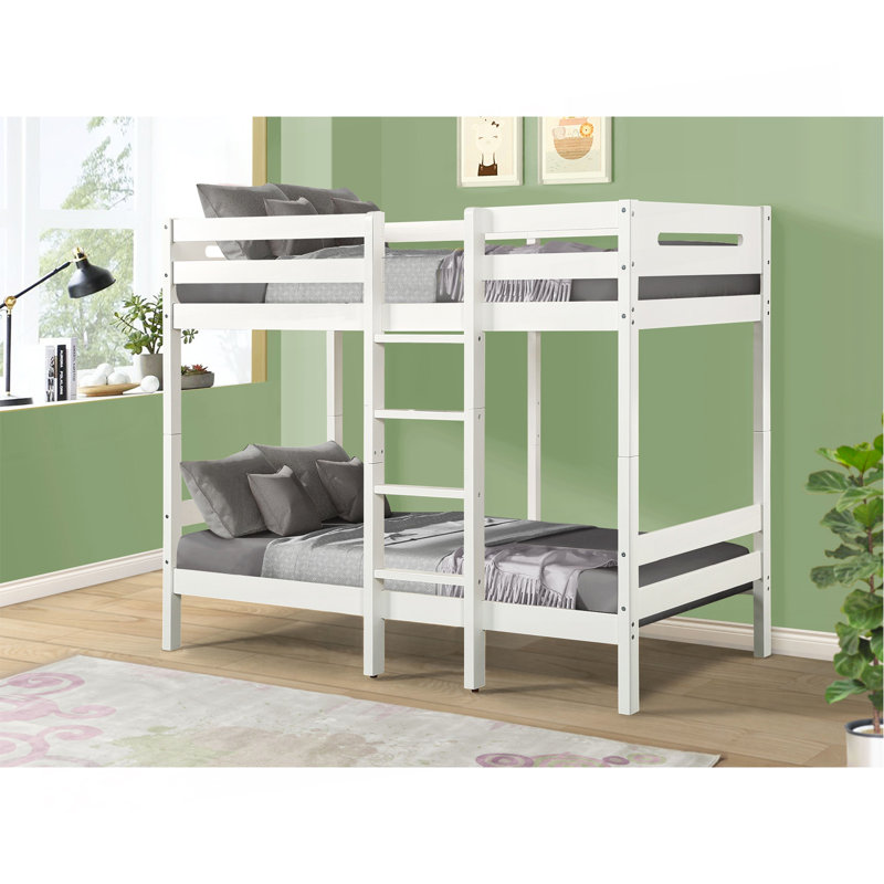 White Finish Twin/Twin Bunk Bed