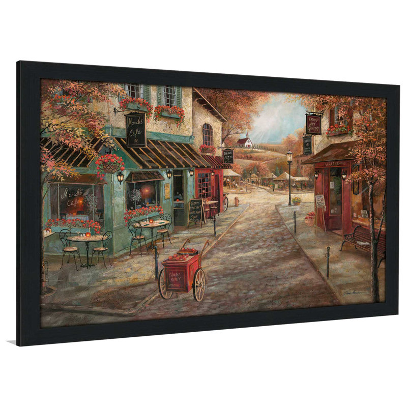 « automne splendor », reproduction de peinture à l’huile encadrée, H 35,5 po x l 51,5 po x P 0,75 po