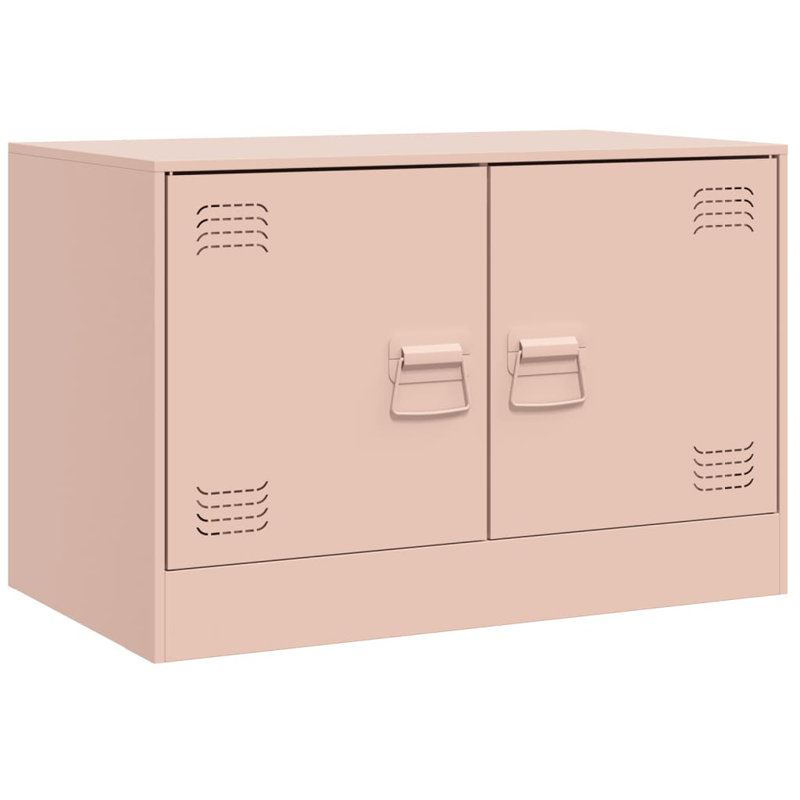 Apollonio Unfinished TV Stand for TVs up to 24", Antique Pink