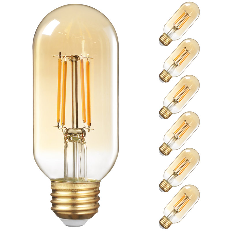 Ampoule à DEL à intensité variable de 4,5 W (25 W Eqv.) Avec culot ambre E26 2200 K