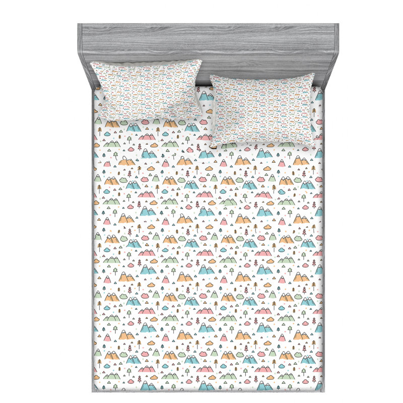 Microfiber Sheet Set, Full Sheet Set with Fitted Sheet