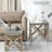 2 pcs. Galvanized Wooden Nesting End Tables