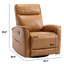 Fauteuil inclinable et pivotant 30,7 po en similicuir-1780397337